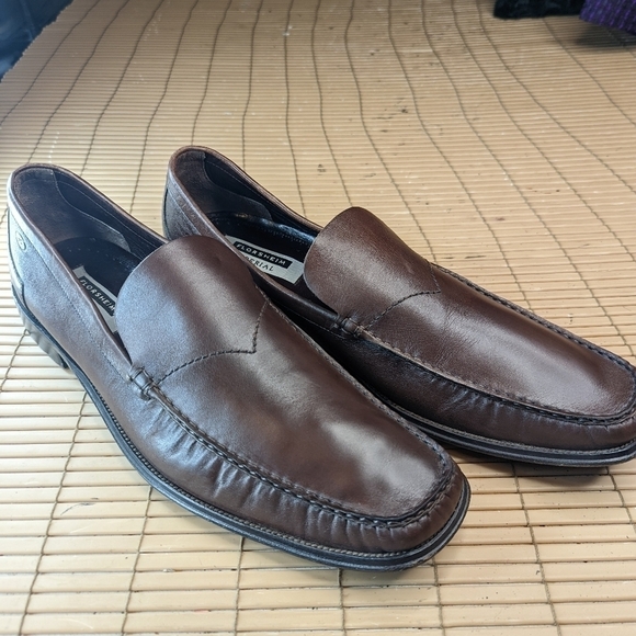 Florsheim IMPERIAL brown leather Venetian Loafers men's size 14D - Picture 2 of 11